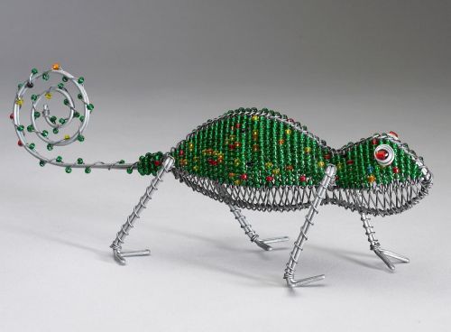 SM Beaded Wire Chameleon