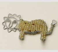 Beaded Wire Lion