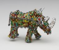 Mini Beaded Wire Rhino