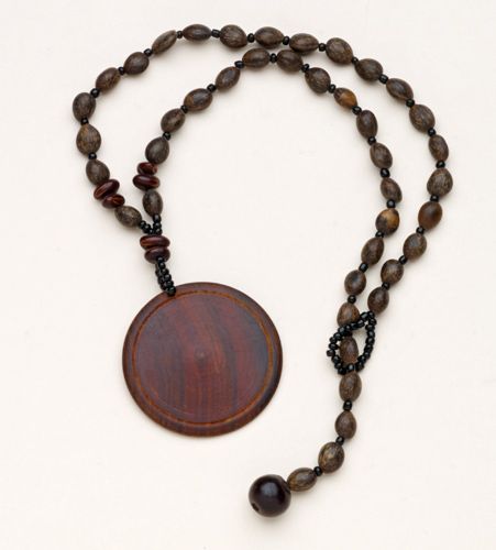 Wood Disk Necklace