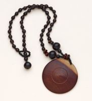 Wood Disk Necklace