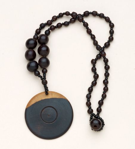 Wood Disk Necklace