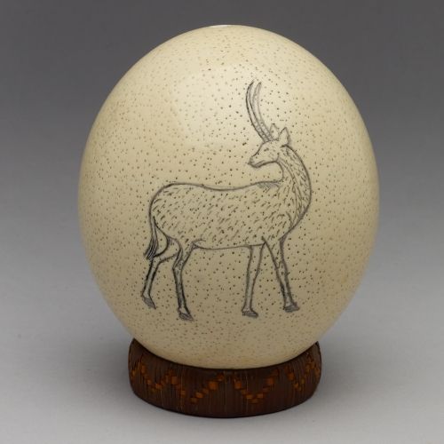Decorated Ostrich Egg Shells